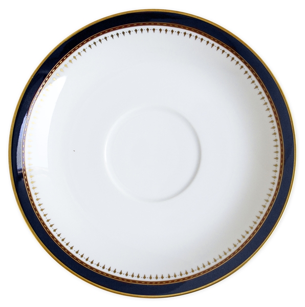 Ronald Reagan Presidential China Soup Bowl Set -- Beautiful Design in Navy and Gilt