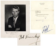 Robert Kennedy Signed 10 x 12 Photo & Letter Signed, With Additional Autograph Note Signed -- From November 1964 After He Won Election as New York Senator