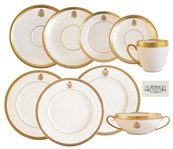 Set of Presidential China From the Early 20th Century -- All 9 Pieces Made for Air Force One on the Presidential Train