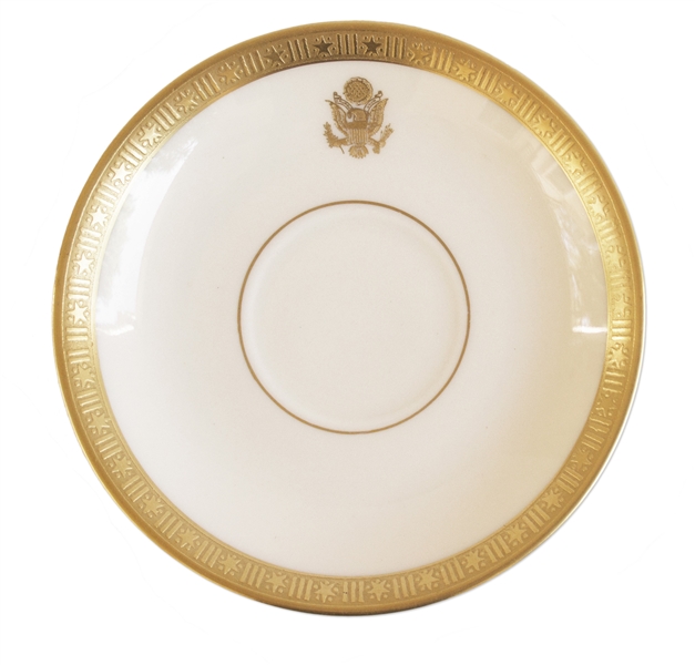 Set of Presidential China From the Early 20th Century -- All 9 Pieces Made for Air Force One on the Presidential Train