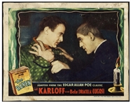 Edgar Allan Poes The Raven Lobby Card From Universals Classic 1935 Film Starring Horror Icons Boris Karloff & Bela Lugosi