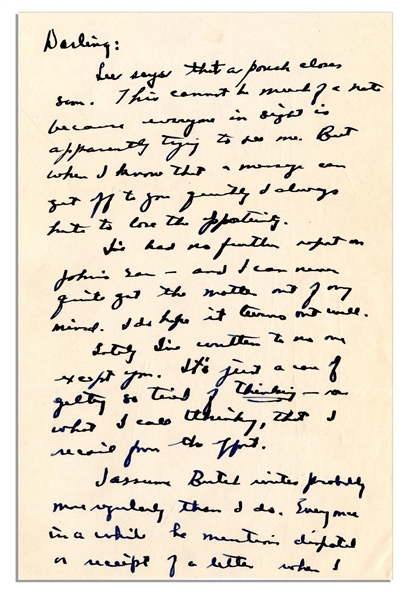 Dwight Eisenhower WWII Autograph Letter Signed -- ''...An advance copy of Sat. Eve Post of 3 Oct just arrived. Has quite an article about me & my family...''