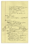 Richard Nixon Handwritten Note as Vice President -- ...Should we oppose all? [Government] stimulates economy, cushions cycle...Americas way is individual...