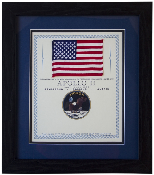 Apollo 11 Space-Flown U.S. Flag -- From the Collection of Buzz Aldrin