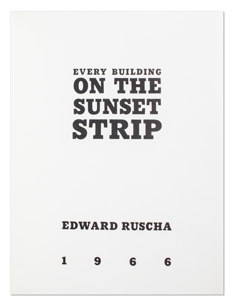 ''Every Building on the Sunset Strip'' by Edward Ruscha, First Edition From 1966 -- With Rare Original Metallic Slipcase