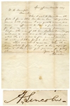Abraham Lincoln Autograph Letter Signed From 1857 as a Lawyer in Springfield, Illinois on a Land Fraud Case -- ...I was greatly vexed...