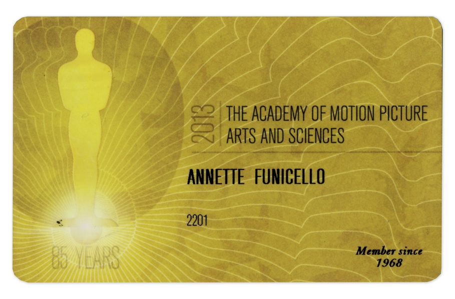 Annette Funicello 2013 Academy Award Membership Card