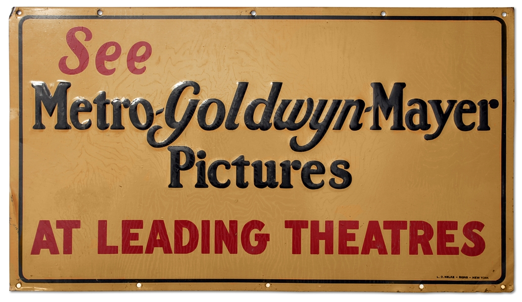 Vintage MGM Sign From 1940s