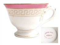 White House China Cup From the Personal Collection of Mary Todd Lincoln -- With L Monogram