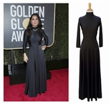 Salma Hayeks Balenciaga Gown Worn at the 75th Golden Globe Awards in 2018 -- Black Gown Sold to Benefit TIMES UP