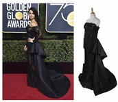 Penelope Cruzs Gown Worn at the 75th Golden Globe Awards in 2018 -- Black Gown Sold to Benefit TIMES UP