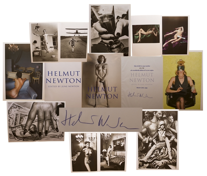 Helmut Newton Signed Volume of His Photography Masterpiece, Published in a Limited Edition by Taschen -- With the Phillipe Starck Display Stand, All in Near Fine Condition