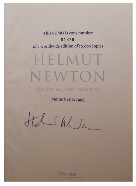 Helmut Newton Signed Volume of His Photography Masterpiece, Published in a Limited Edition by Taschen -- With the Phillipe Starck Display Stand, All in Near Fine Condition