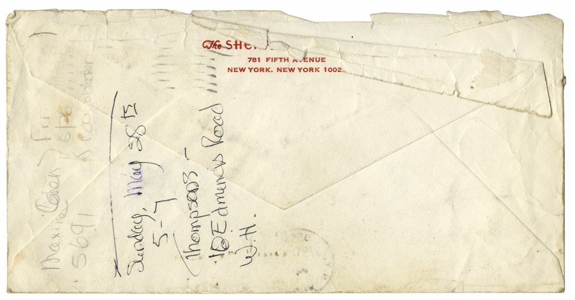 J.D. Salinger Autograph Letter Signed -- ''...I missed you by inches, once...''