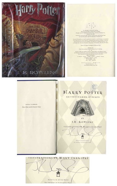 J.K. Rowling Signed First U.S. Printing of ''Harry Potter and the Chamber of Secrets''