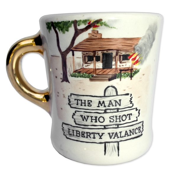 John Wayne Coffee Mug That He Gave to Crew of ''The Man Who Shot Liberty Valance''