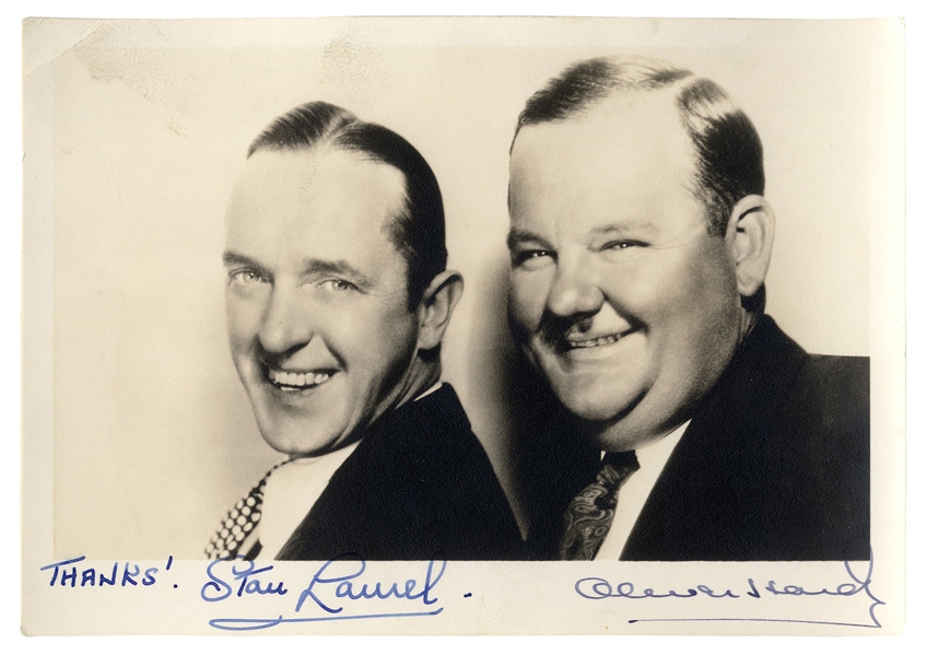 Laurel & Hardy Signed Photo