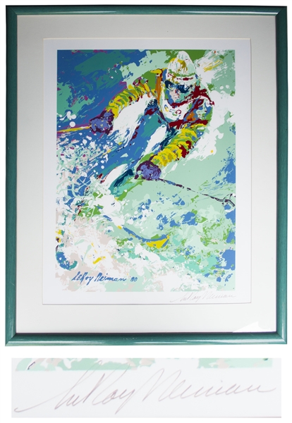 LeRoy Neiman Signed Serigraph of ''Olympic Slalom''