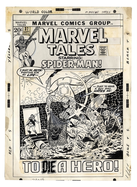 Original Cover Art for ''Marvel Tales Starring Spider-Man!'' by Sal Buscema