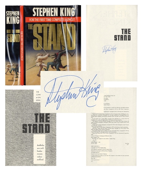 Stephen King Signed Copy of ''The Stand'' -- ''Complete & Uncut'' Edition