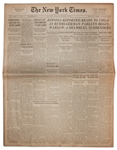 28 September 1939 Edition of The New York Times -- Warsaw Surrenders to Germans