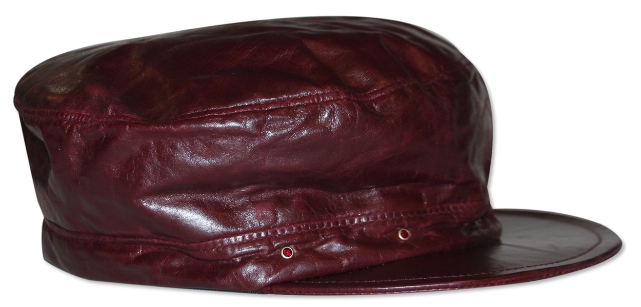 Alicia Keys Worn Leather Cap -- With a COA From Keys