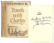 John Steinbeck Signed Copy of Travels With Charley -- From the Helen Hayes Estate