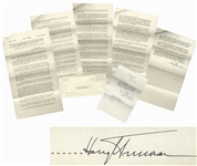 Harry Truman Speech Signed as President From 1952 -- ...The Kremlin is not going to take a vacation just because we are having a Presidential election in this country. Far from it...