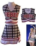 Iggy Azalea Signed and Worn Rebel Cheerleading Uniform -- Worn by Azalea During Her Performance at the 2014 Billboard Music Awards