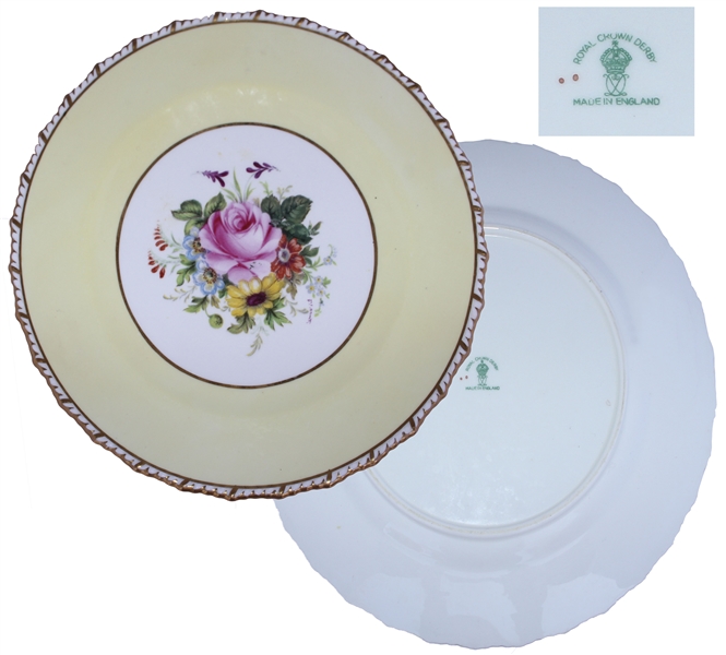 Ronald & Nancy Reagan Beautiful Porcelain Dessert Plate