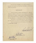 Fidel Castro Document Signed as Prime Minister From 1960 -- Cuba Appoints an Envoy to Its Embassy in Paris