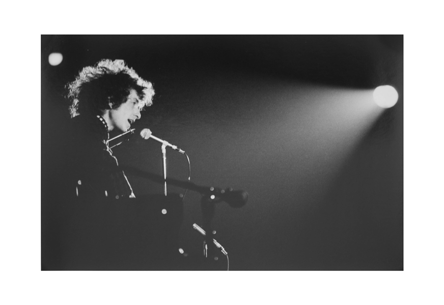 Large Bob Dylan Concert Photograph From 1966 by Photographer Jan Persson
