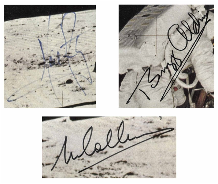Apollo 11 Crew-Signed 10'' x 8'' Photo -- Uninscribed
