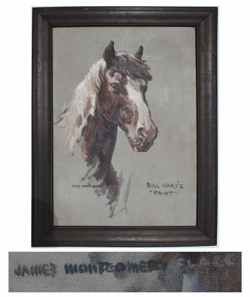 James Montgomery Flagg Equine Painting -- Measures 21'' x 30''