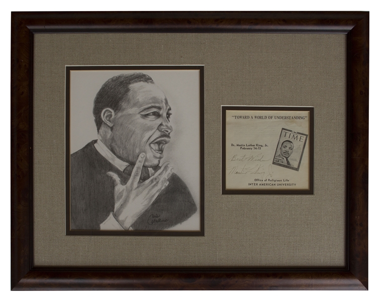 Martin Luther King, Jr. Signed Program, ''Toward a World of Understanding''