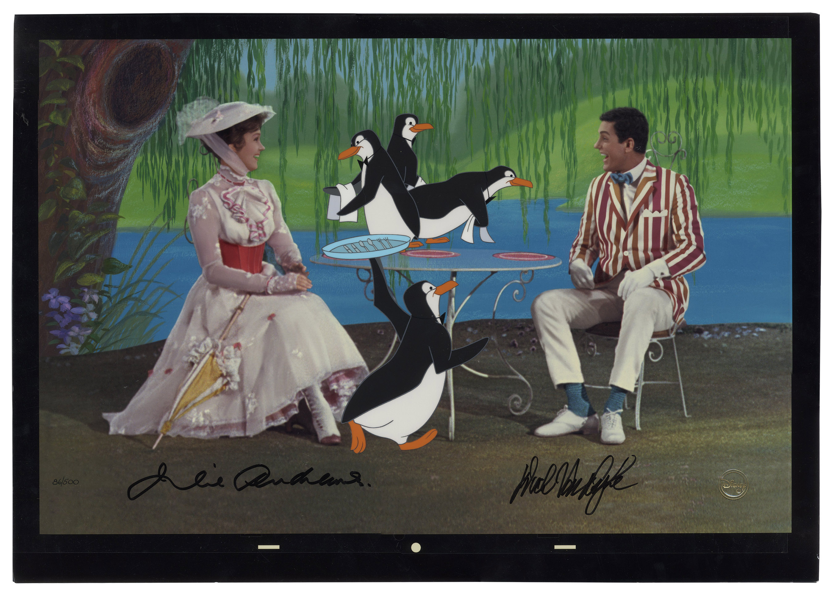 JULIE ANDREWS & DICK VAN DYKE MARY POPPINS AUTOGRAPH SIGNED PHOTO PRINT 