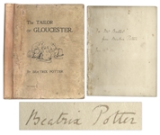 Beatrix Potter Signed 1902 First Edition, First Impression of The Tailor of Gloucester -- Very Rare