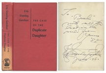 Perry Mason Mystery Signed by Author Erle Stanley Gardner -- The Case of the Duplicate Daughter First Edition