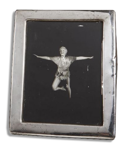 Mary Martin Sterling Silver Frame Displaying a Photo of Martin as ''Peter Pan''
