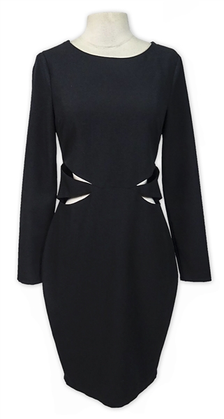 Kim Kardashian Owned Black Velvet Dress