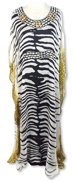 Khloe Kardashian Owned Beaded Animal Print Dress