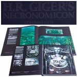 H.R. Giger Signed Limited Edition of Necronomicon Volumes I & II -- Near Fine Condition
