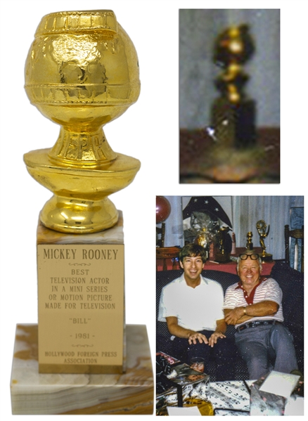 Mickey Rooney's Golden Globe for Best Actor in ''Bill'' -- Directly From the Mickey Rooney Estate