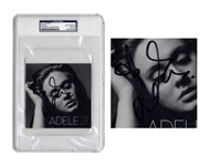 Adele Signed CD Cover for 21 -- With PSA/DNA Authentication