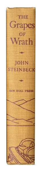 John Steinbeck Signed Copy of ''The Grapes of Wrath'' -- Inscribed to the Famous Mexican Filmmaker Emilio Fernandez, -- ''...in hope that we will have more grapes than wrath...''