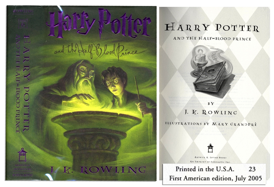 ''Harry Potter and the Half-Blood Prince'' -- First American Edition, First Printing