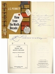 J.C. Penney Signed Autobiography -- View from the Ninth Decade -- Success has no secrets...
