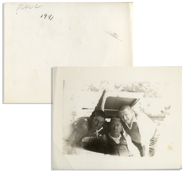 Lot of Five Moe Howard Personal Family Photos -- Several From Early 20th Century Including One on Their Family Farm -- Various Sizes, Approximately 3.5'' x 2.5'' -- Very Good Condition