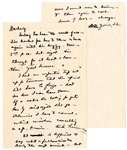 Dwight Eisenhower WWII Autograph Letter Signed -- ...Ive dashed from here to there & back again until Im dizzy... -- Eisenhower Signs DE, Then Scratches It Out, Writing Ike to His Wife...