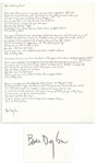 Bob Dylan Signed, Handwritten Lyrics to Like a Rolling Stone -- The Quintessential Rock Song -- With COA From Dylans Manager